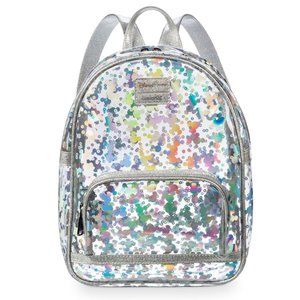 Loungefly Mickey Mouse Magic Mirror Metallic Mini Backpack
